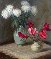 59. Natüürmort lilledega, Elsa Starčenko-Silm E-kunstisalongis