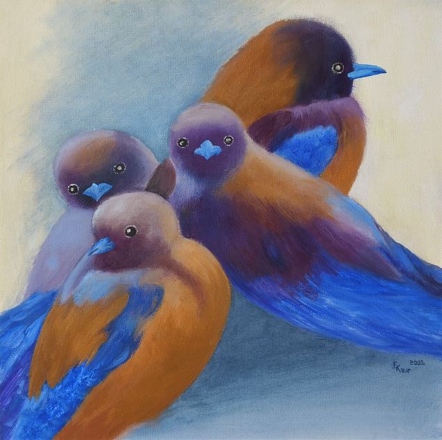 Linnud, Evi Kaur E-kunstisalongis