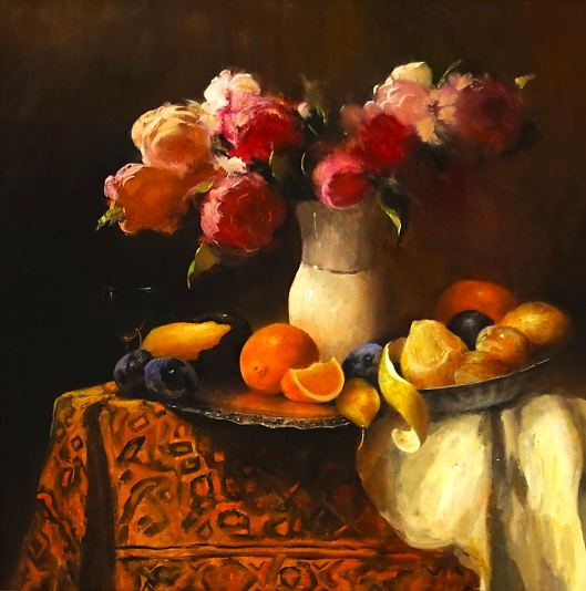 Lilled ja puuviljad, Jan Tammik E-kunstisalongis