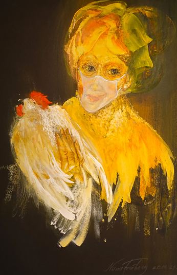 Vaikelu kukega, Niina Freiberg E-kunstisalongis