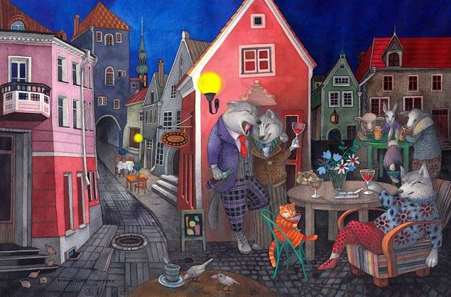 Hundid vanalinnas, Regina Lukk-Toompere E-kunstisalongis