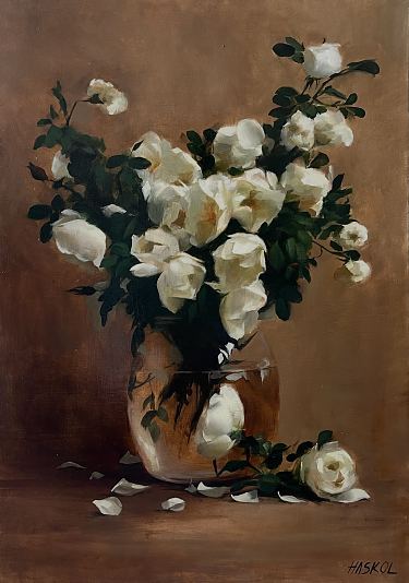 Valged roosid, Kristi Haskol E-kunstisalongis