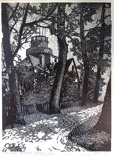 Tartu vaade T�hetorniga, Ede Peebo E-kunstisalongis