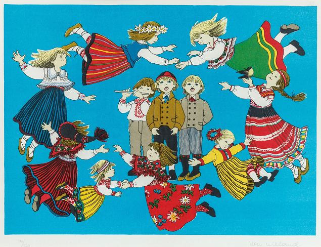 Lapsed tantsuhoos, Ilon Wikland E-kunstisalongis