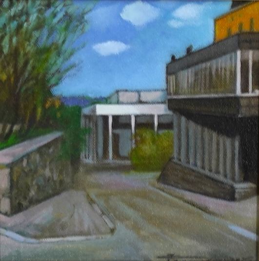 Vaade Vanemuise t�navale, Pille Tammela E-kunstisalongis