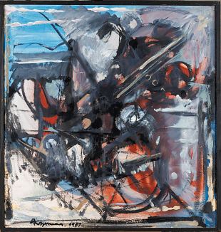 13. Abstraktne kompositsioon , Andrus Kasemaa E-kunstisalongis