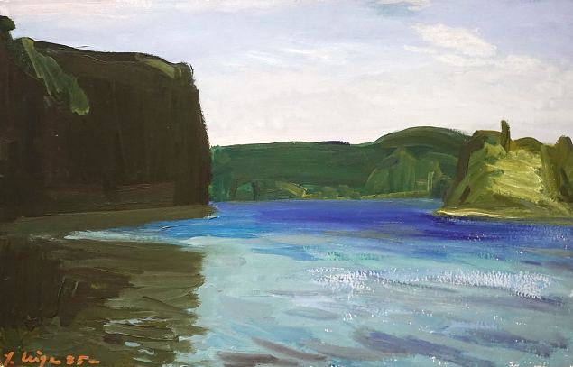 P�haj�rv saarega, Johannes Uiga E-kunstisalongis