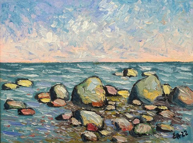 Motiiv Undva rannast, Enno Allik E-kunstisalongis