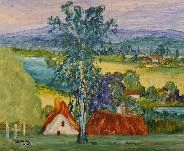 P�hja-Rootsi maastik, Jaan Gr�nberg E-kunstisalongis