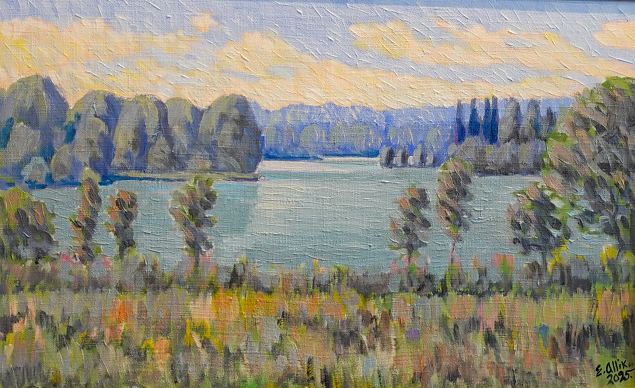 Vaade Pangodi j�rvele, Enno Allik E-kunstisalongis