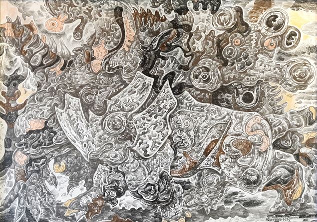 V�ike ninasarvik hirmutondiga, Albert Gulk E-kunstisalongis