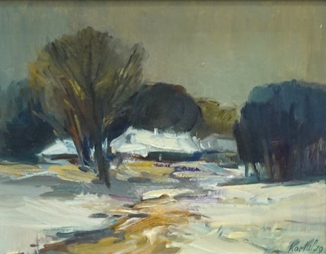 Talvemaastik, Adolf Kortel E-kunstisalongis