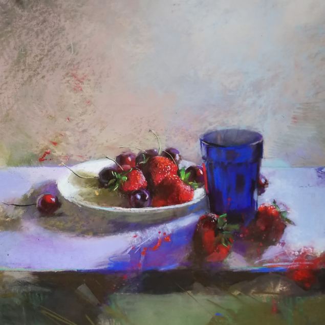 Taldrik marjadega, Silja Salmistu E-kunstisalongis