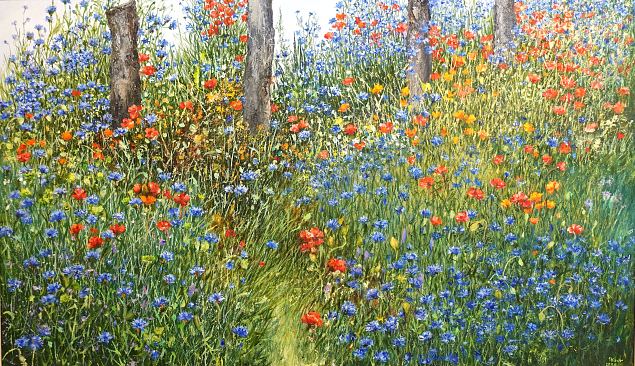 Rukkililleline, Evi Kaur E-kunstisalongis