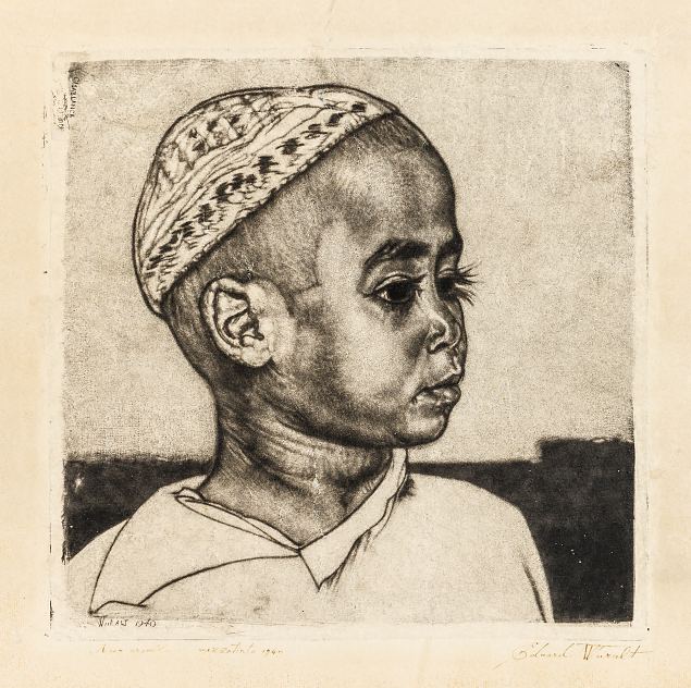 56. Noor araablane, Eduard Wiiralt E-kunstisalongis