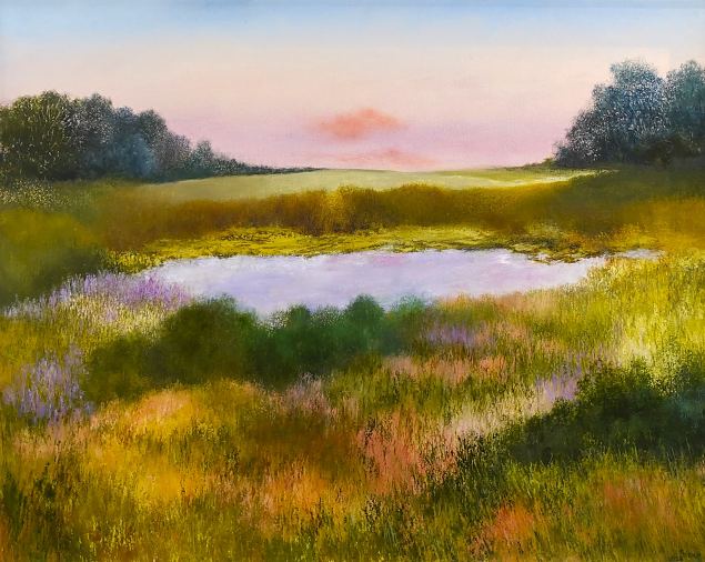 Purpur pilveni, Evi Kaur E-kunstisalongis