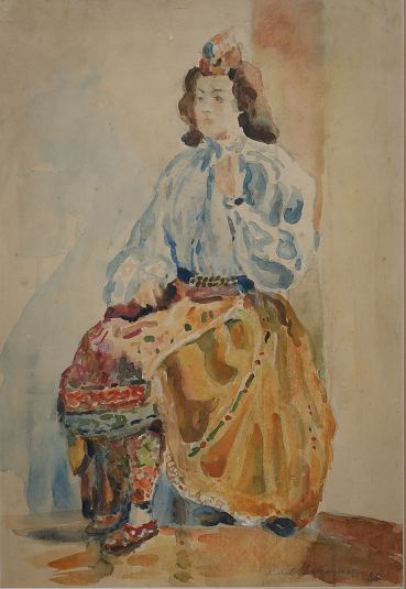 7. Rahvatantsija, Karl Burman Jun E-kunstisalongis