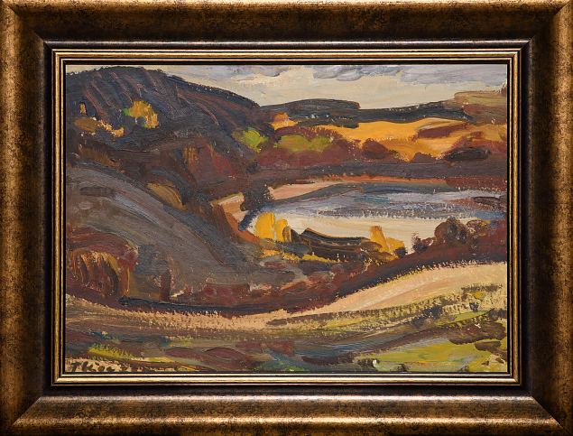 48. Maastik j�rvega. Arula, Johannes Uiga E-kunstisalongis