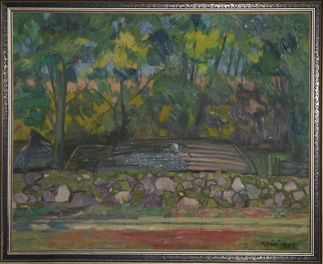 52. Koguva k�la motiiv. Saaremaa, Valdemar V�li E-kunstisalongis
