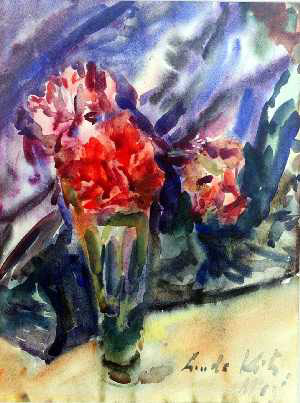 Punased lilled, Linda Kits-Mgi E-kunstisalongis