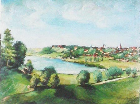 Viljandi panoraam, Juhan Kangilaski E-kunstisalongis