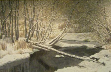 Maastik Karksi l�histel, Enno Allik E-kunstisalongis