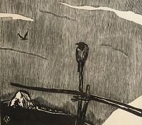 Muhu maastik tuulikuga (Koguva), Mrt Laarman E-kunstisalongis