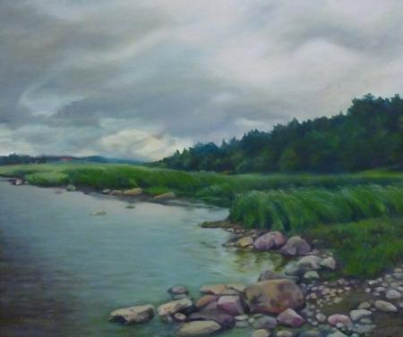 Saaremaa vaade, Anne Moggom E-kunstisalongis