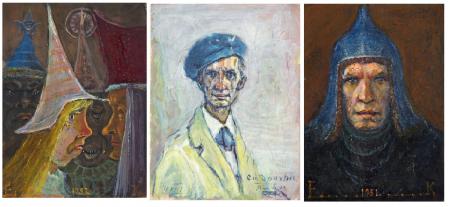 Kolm autoportreed, Eduard Kutsar E-kunstisalongis