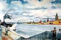 Tallinna vaade Lasnamelt Narva maanteega, Karl Burman Vanem E-kunstisalongis
