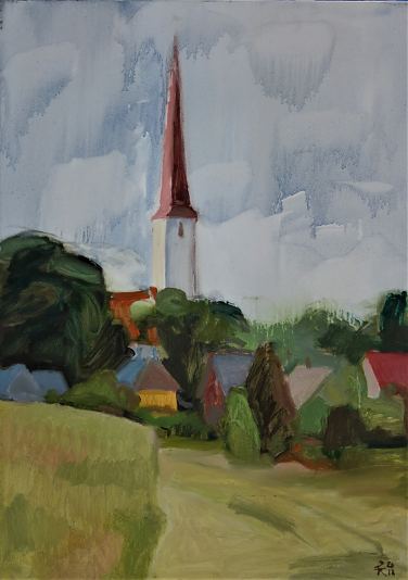 Kihelkonna kirik, Peeter Krosmann E-kunstisalongis